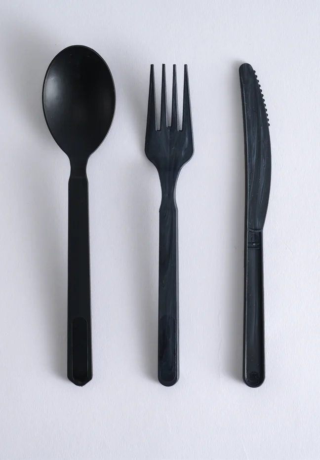 Black Cutlery Set